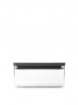 Birių produktų indas Brabantia Tasty+ 229923, 1.5 l, skaidri sp./juoda sp.