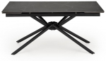 Valgomojo stalas i&scaron;skleidžiamas Vitorino, juoda sp., 160 - 220 cm x 90 cm x 75 cm