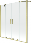Vonios sienelė Mexen Velar Duo II, 150 cm x 160 cm, brushed gold/grūdintas