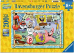 Dėlionė Ravensburger Spongebob Squarepants New Adventures In Bikini Bottom, 36 cm x 49 cm, 200 vnt., įvairių spalvų