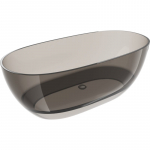 Vonia, laisvai pastatoma Mexen Pure, 170 cm x 80 cm x 58 cm, ovalas, bronze transparent sp.