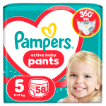 Sauskelnės-kelnaitės Pampers Active Baby Pants, 5 dydis, 58 vnt.