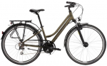 Dviratis turistinis Kross Trans 3.0 Lady, 28 ", L rėmas, juoda sp./žalia sp.