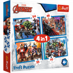 Dėlionė Trefl Brave Avengers, 28.5 cm x 20.5 cm, 207 vnt., įvairių spalvų