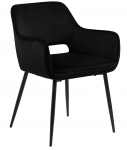 Valgomojo kėdė Ranja, juoda sp., 59.5 cm x 56 cm x 79 cm