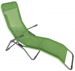 Lauko gultas Patio Folding Deckchair 47815, žalia sp./pilka sp., 142 cm x 59 cm x 97 cm