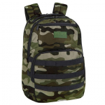 Mokyklinė kuprinė CoolPack Army Camo Classic, žalia sp., 31 cm x 16 cm x 45 cm