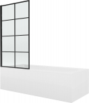 Vonia su sienele, laisvai pastatoma Mexen Vega, 70 cm x 150 cm x 40 cm, stačiakampis, balta sp.