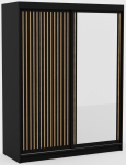 Spinta ADRK Delia, ruda sp./balta sp./juoda sp., 160 cm x 60 cm x 205 cm