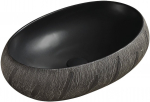 Vonios praustuvas Mexen Abril, keramika, 58 cm x 39 cm x 15 cm, juoda sp.