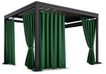 Pavėsinės užuolaidos ZMOS-08, 155 x 240 cm, tamsiai žalia sp.
