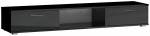 Televizoriaus spintelė ADRK Aridea, juoda sp., 176 cm x 40 cm x 28 cm