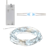 Lempučių girlianda, 2.3 m, &scaron;altai balta, 40 LED