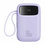 Ne&scaron;iojamas įkroviklis (Power bank) Baseus QPow 2, 10000 mAh, 30 W, violetinė sp.