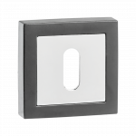 Durų apyraktė Kuchinox LK2_501B, chromo sp./grafito sp., 5.2 cm x 5.2 cm