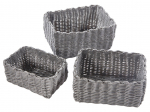 Krep&scaron;ių rinkinys, daiktų saugojimo THK-065926, pilka, 25 x 19 x 12 cm