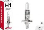 Automobilio lemputė AMiO H1, halogeninė, balta sp., 12 V