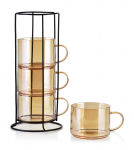 Puodelių rinkiniai Mondex Peter Honey, medaus sp., 0.35 l