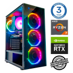 Stacionarus kompiuteris Intop RM74185NS AMD Ryzen 7 5700X, DDR4 32 GB, SSD+HDD 1 TB 4 TB, Nvidia GeForce RTX5060Ti 16 GB GDDR7