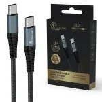 Laidas Extralink Smart Life CABESL07, USB Type C/Lightning, 120 cm, juoda sp., 60 W