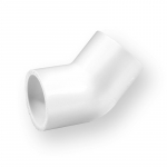 Alkūnė Nibco, 45 &deg;, 3/4 colio - Klijuojamas vidus, polivinilchloridas (pvc)