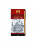 Pie&scaron;tukas Koh-I-Noor 150201, 2H/H/F/HB/B/2B/3B/4B/5B/6B/7B/8B, pilka sp., 12 vnt.