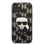 Telefono dėklas Karl Lagerfeld Monogram Ikonik, Apple iPhone 13 mini, juoda sp.