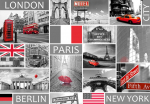 Fototapetas Artgeist London, Paris, Berlin, New York, 70 cm x 100 cm