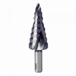 Pakopinis grąžtas Ruko Ultimatecut FlowStep, plienui/nerūdijantysis plienas/plastikas, hss, tri-flat, 6 mm x 6.6 cm