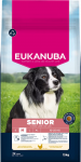 Sausas &scaron;unų maistas Eukanuba Senior Medium, vi&scaron;tiena, 15 kg