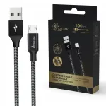 Laidas Extralink Smart Life CABESL09, Micro USB type B/1 x USB Type-A, 100 cm, juoda sp., 15 W