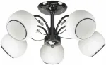&Scaron;viestuvas lubų Candellux Lighting Graphite 35-22554, E27, 5 x 40 W, balta sp. / juoda sp.