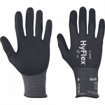 Darbo pir&scaron;tinės gumuotos Ansell HyFlex 11-840, suaugusiems, juoda, 10