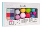 Sensorinis kamuoliukas, formos ir spalvos Kaichi Texture Grip Balls, įvairių spalvų, 14 vnt.