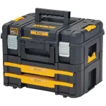 Įrankių dėžė Dewalt TSTAK 2.0, 44 cm x 32 cm x 33.7 cm, juoda sp./geltona sp.