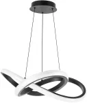 &Scaron;viestuvas lubų Candellux Lighting Weave 31-54111, LED, 3000 - 6000 &deg;K, 1 x 28 W, balta sp. / juoda sp.