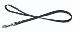 &Scaron;uns pavadėlis Beeztees, juoda sp./nerūdijančiojo plieno sp., 1.3 m x 16 mm