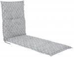 Lauko kėdės pagalvėlė Patio Malezja Liege H039-06PB, balta sp./pilka sp., 190 x 60 cm