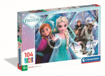 Dėlionė Clementoni Frozen 25045, 27 cm x 38 cm, 104 vnt., įvairių spalvų