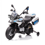 Vaiki&scaron;kas elektrinis motociklas Hatis Police BMW F850 GS, mėlyna sp./balta sp.