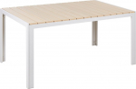 Lauko stalas Beliani Como, balta sp./smėlio sp., 150 cm x 90 cm x 74 cm