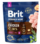 Sausas &scaron;unų maistas Brit Premium By Nature Adult S, vi&scaron;tiena, 1 kg