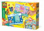 Popierinių figūrų gaminimo rinkinys SES Creative I Learn To Paste And Recognize Shapes, įvairių spalvų