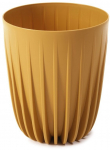 Gėlių vazonas Lamela Mira, plastikinis, 25 cm x 25 cm, geltona sp.