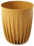 Gėlių vazonas Lamela Mira, plastikinis, 25 cm x 25 cm, &Oslash; 25 cm, geltona sp.