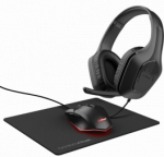 Žaidimų ausinių ir pelės rinkinys vaikams Trust Gaming GXT 790, juoda sp.