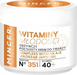 Veido kremas Mincer Pharma Vitamins of Youth No. 351 Nourishing Cream Semi-Rich, 50 ml, 40+