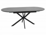 Valgomojo stalas i&scaron;skleidžiamas Gaston, juoda sp., 140 - 180 cm x 80 cm x 75 cm