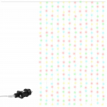 LED lempučių užuolaida, 3 m, &scaron;iltai balta sp., 300 LED