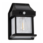 Sieninis &scaron;viestuvas su saulės baterija Eko-Light Filo, 0.1W, IP44, juoda sp.